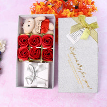 Valentine Day Gift Set Scented Rose Flowers Pack with Teddy - justgrabit.in | Just Grab It