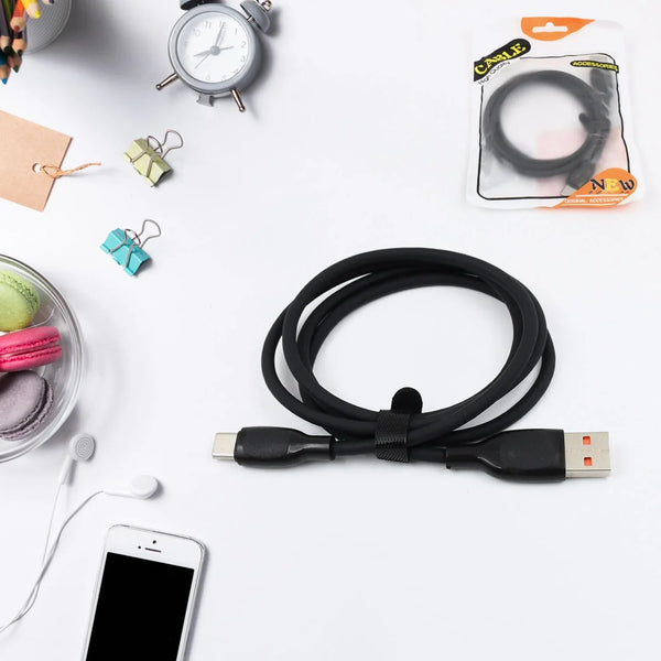 Type C data cable Fast Charging Cable (1 Mtr. Approx / 1 Pc) - justgrabit.in | Just Grab It