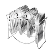 Stainless Steel Cutlery Set with Elegant Storage Stand (24 Pc) - Justgrabit Inc.