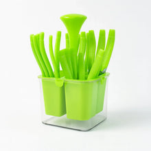 Supermom Premium Fancy Cutlery Set with Holder (24 Pc / Set) - Justgrabit Inc.
