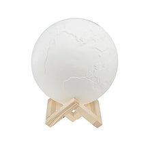 3D Moon Night Lamp with Stand (Color Box / White & Yellow Light / 1 Pc) - justgrabit.in | Just Grab It