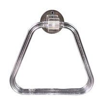 Unbreakable ABS Square Towel Ring Wall Mounted Stand / Holder (1 Pc) - justgrabit.in | Just Grab It