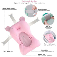 Baby Bath Pillow Newborn Anti - Slip Bathtub Pad Foldable with Strap For 0 - 6 Month Baby - justgrabit.in | Just Grab It