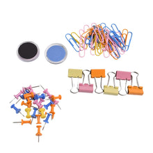 Binder Clips Paper Clips, Push Pins for Office and School Supplies (68 Pcs Set) - Justgrabit Inc.