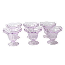 Crystal Plastic Ice - Cream Bowl, Home & Kitchen Serving Platter or Dessert Cup for Sundae, Sweets, Snacks, Fruit, Pudding, Nuts or Dip, Serving Bowls (Crystal Cups, Set of 6) - Justgrabit Inc.
