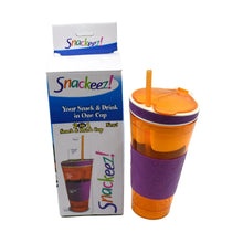 2 in 1 Snack & Drink Snackeez Travel Cup in One Container (1pc) - justgrabit.in | Just Grab It