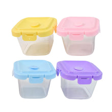 Plastic Food Storage Containers with Lid (4 Pcs Set / 500 ML) - justgrabit.in | Just Grab It