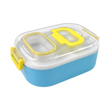 Durable Plastic Lunch box for Kids With 2 in 1 Spoon, Fork (1 Pc) - justgrabit.in | Just Grab It