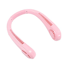 Portable Neck Fan: Holiday Hands Free Bladeless Neck Fan, 360° Cooling Hanging Fan, USB Rechargeable Personal Neck Fan, Wearable Neck Fan Suitable for Traveling - Justgrabit Inc.