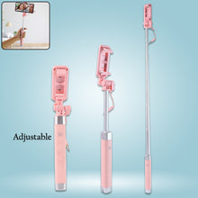 Wired Selfie Stick with Rearview Mirror & Built - In Shutter Button (1 Pc) - justgrabit.in | Just Grab It