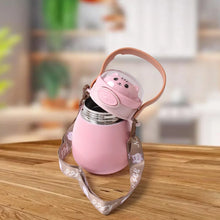 Stainless Steel Kitten / Bottle Vacuum Insulated Cup With Handle & Strap (700 ML) - justgrabit.in | Just Grab It