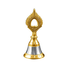 Brass and Steel Temple Ghanti (Pooja Bell) – Decorative Spiritual Accessory - Justgrabit Inc.