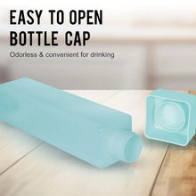 Square Plastic Water Bottle - 1000ml Leakproof BPA - Free Container for Office, Gym & Home (1 pc) - Justgrabit Inc.