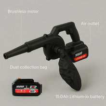 Multi - Purpose Home and Garden Air Blower Kit with Collection Bag for Easy Cleaning - Justgrabit Inc.
