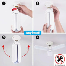 Fan Blade LED Light Bulb, Super Bright Angle Adjustable Home Ceiling - Justgrabit Inc.
