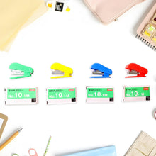 Mini Stapler Set Staples – Assorted Colors | No.10 Staplers with Pins (20 pcs Set) - justgrabit.in | Just Grab It