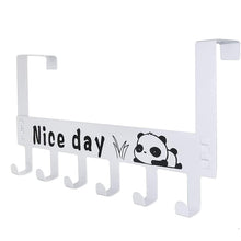 Heavy - Duty Carbon Steel Door Hook Hanger Rack (2 pc / 6 Hook / White) - justgrabit.in | Just Grab It