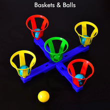 Baskets and balls fun toy for kids with 5 basket and 5 balls. - Justgrabit Inc.