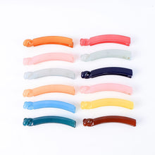 Multicolor Plastic Banana Hair Clips Set (12 Pc) - justgrabit.in | Just Grab It