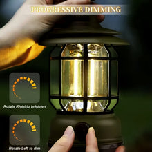 LED Camping Lante Light Retro Style Lighting Battery Type - c Rechargeable (1 Pc) - justgrabit.in | Just Grab It