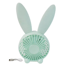 Cute Rabbit USB Desk Fan for Kids & Camping (1 Pc, Plastic, Mist Air) - justgrabit.in | Just Grab It