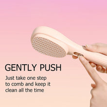 Self - Cleaning Anti - Static Massage Comb (1 Pc) - justgrabit.in | Just Grab It
