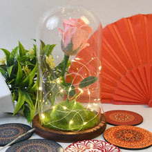 Glass Flower with Led Light Great Gift (1 Set) - justgrabit.in | Just Grab It