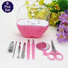 8 in 1 Apple Shape Manicure Set - Justgrabit Inc.