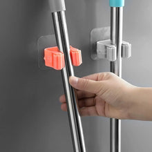 Broom Holder Wall Mounted, Mop and Broom Holder Broom Organizer Grip Clips, No Drilling, Wall Mounted Storage Rack Storage & Organization for Kitchen, Bathroom, Garden (1 Pc) - Justgrabit Inc.