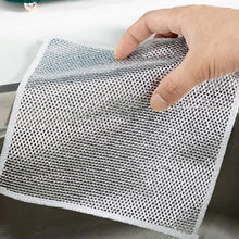 Double - Sided Microfiber Cloth & Stainless Steel Scrubber – Non - Scratch Wire (1 Pc, 20x20 cm) - Justgrabit Inc.