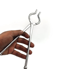 Ganesh Premium Quality Unbreakable Stainless Steel Goti Sandsi / Sansi / Pakkad / Pincer / Chimta / Tongs / Utensil Holder Smart Kitchen Tool - 8mm - Justgrabit Inc.