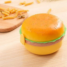 Burger Shape Lunch Box – Double Layer 1000ml Food Container with 2 Spoons for Kids - Justgrabit Inc.