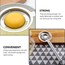 kitchen tools Egg Yolk White Separator Stainless Steel Egg White Separator Tools Eggs Yolk Filter Gadgets Kitchen Gadgets Separating Funnel Spoon Egg Divider Tools - justgrabit.in | Just Grab It