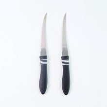 Premium Curved Serrated Stainless Steel Kitchen Knife Set (Mix Color & 2 Pc) - justgrabit.in | Just Grab It