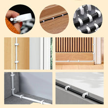 Wire Wall Clips, Plastic Cable Clips Round Wire Pins with Steel Nail (20 Pcs Set) - Justgrabit Inc.