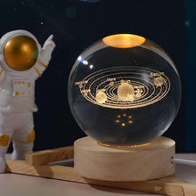 3D Astronomy Night Lamp Crystal Ball lamps With Base (1 Pc) - justgrabit.in | Just Grab It