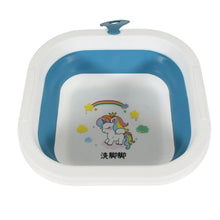 Space - Saving Foldable Baby Wash Basin, Lightweight & Easy to Clean for Home (28×28 Cm) - Justgrabit Inc.
