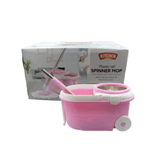 Spin Mop with Bucket for Floor Cleaning - Magic Mop Set with Steel Spin, Mop Stick, and Bucket for Home & Office - justgrabit.in | Just Grab It