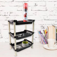 Apex Small Multiuse Plastic Storage Rack Organizer 3 - Tier - Justgrabit Inc.