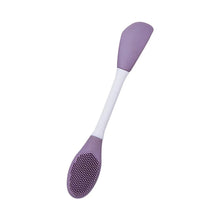 Double - Headed Silicone Mask Brush – Facial Cleansing & Mask Application Tool (1 Pc) - Justgrabit Inc.