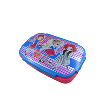 Cartoon Printed Plastic Lunch Box With Inside Small Box & Spoon for Kids, Air Tight Lunch Tiffin Box for Girls Boys, Food Container, Specially Designed for School Going Boys and Girls - justgrabit.in | Just Grab It