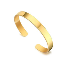 Elegant Gold Finish Open Cuff Bracelet Kada (1 Pc) - justgrabit.in | Just Grab It