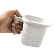 Plastic Square Bath Water Mug (4 Pc / 1000 ML / Mix Color) - justgrabit.in | Just Grab It