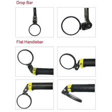 Bar End Bike Mirror: 360° Rotatable & Foldable (1 Pc) - Justgrabit Inc.