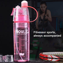 Plastic 2 In 1 Mist Spray Water Bottle (Multicolor / 400 ML / 1 Pc) - justgrabit.in | Just Grab It