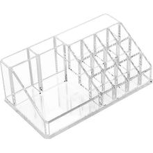 16 Compartment Cosmetic Makeup Jewellery Lipstick Storage Organiser Box, Cosmetic Storage Box Make - up Lipstick Organizer / Lipstick Holder Case Transparent - Justgrabit Inc.