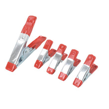 Metal Spring Clamps, Heavy Duty Spring Metal Clips Clamp (5 Pcs Set) - justgrabit.in | Just Grab It
