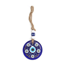 Decorative Evil Eye Wall Hanging Nazar Protector Charm with Beads, Wind Chime (1 Pc) - justgrabit.in | Just Grab It