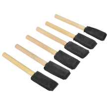 Multipurpose Sponge Brushes for Painting with Wooden Handles (6 Pcs Set) - Justgrabit Inc.