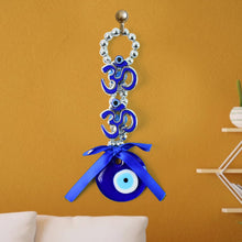 Decorative Double OM Symbol Evil Eye Hanging (1 Pc) - justgrabit.in | Just Grab It